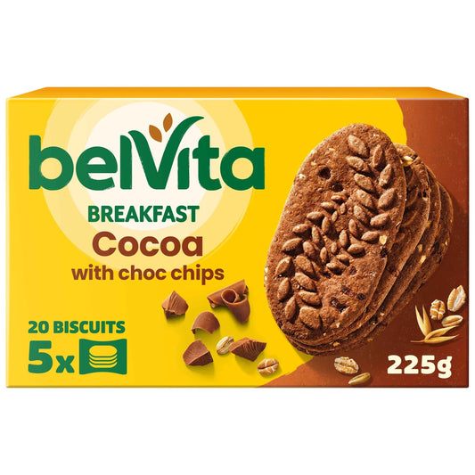 Breakfast Cocoa Chocolate Chip Cereal by belVita