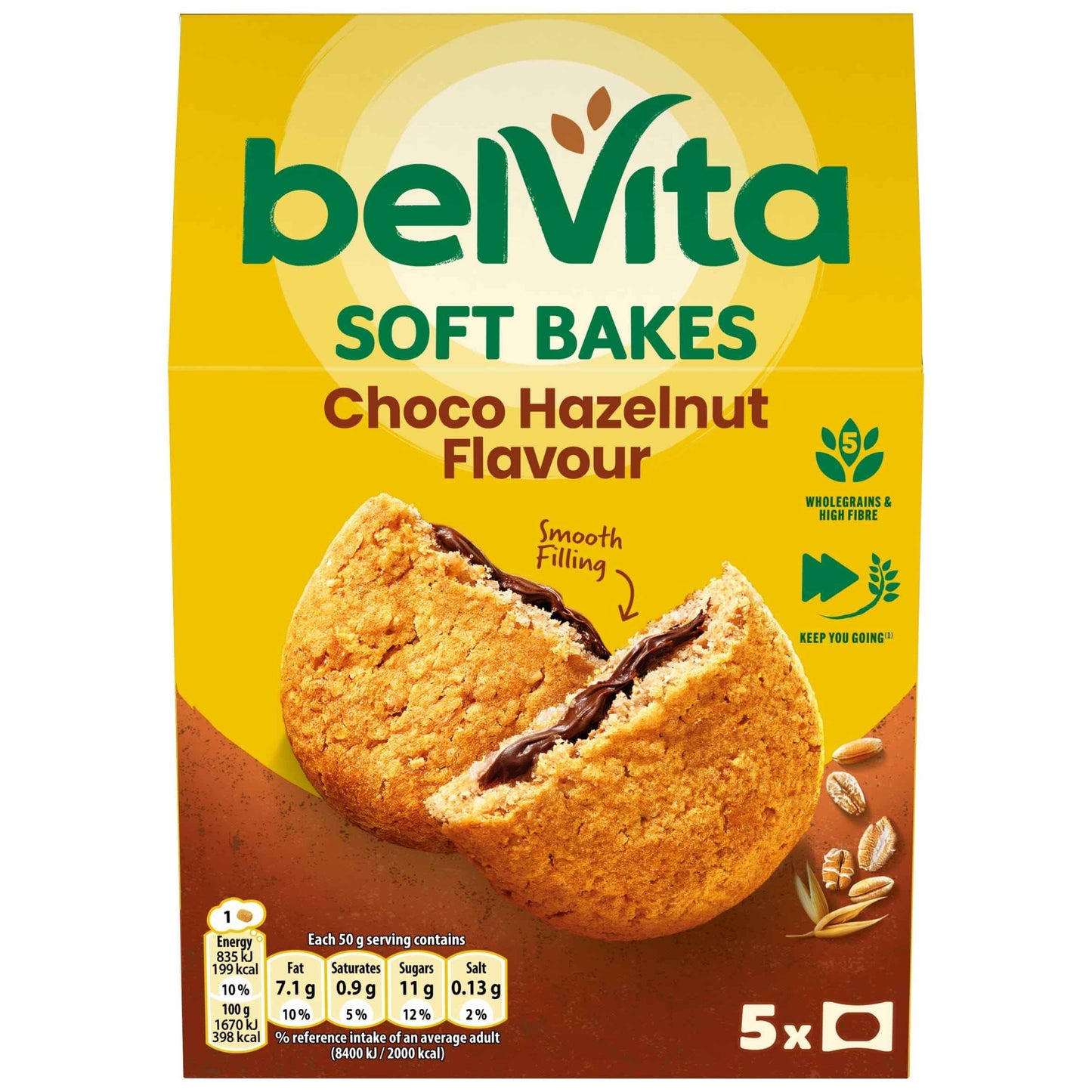 Breakfast Soft Bakes Chocolate Filled by belVita