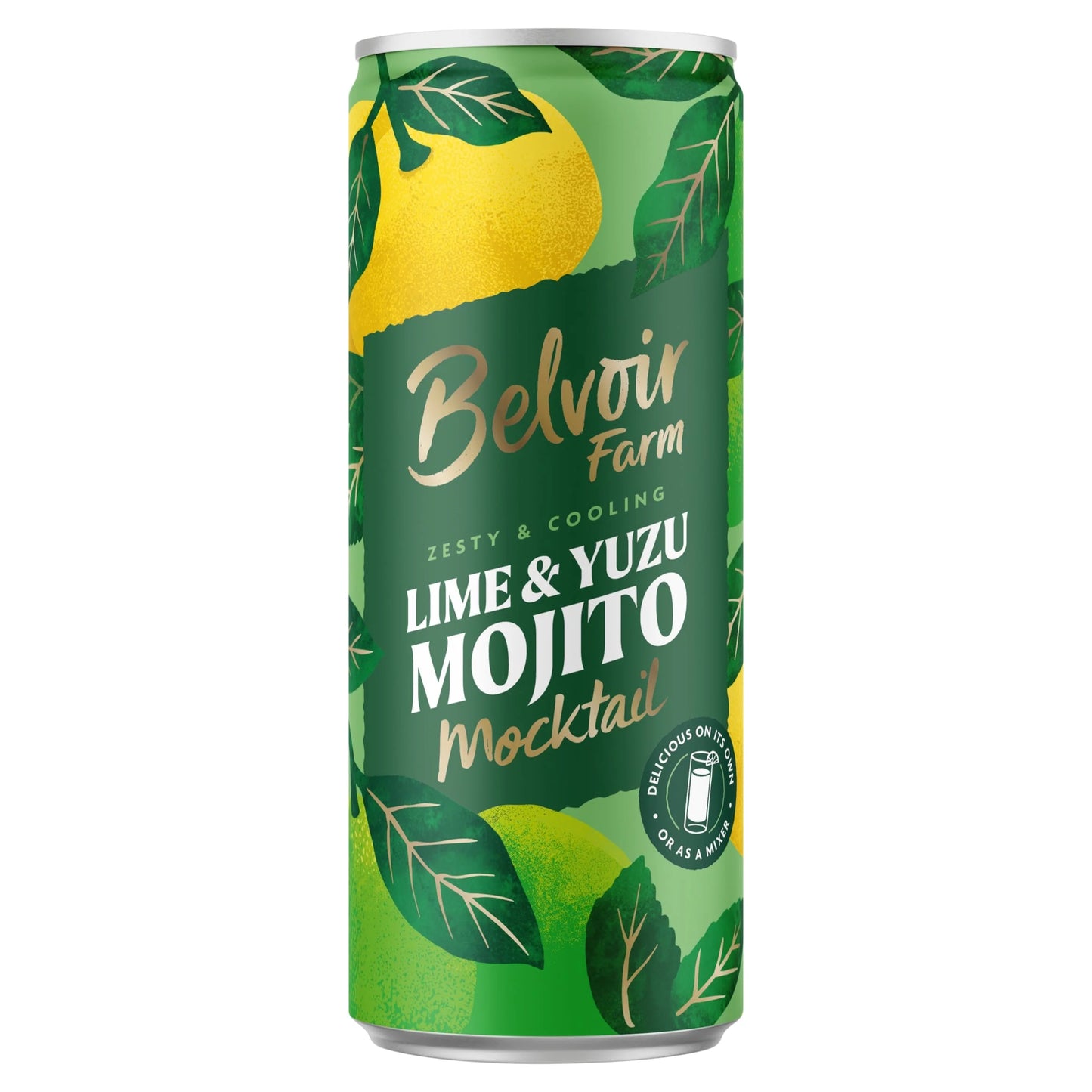 Lime & Yuzu Mojito Mocktail 250ml by BELVOIR FARM