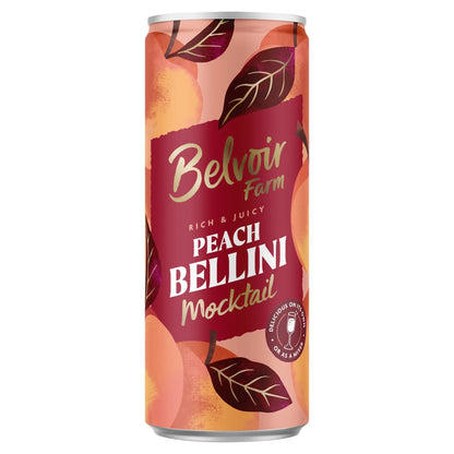 Non-alcoholic Peach Bellini 250ml by BELVOIR FARM