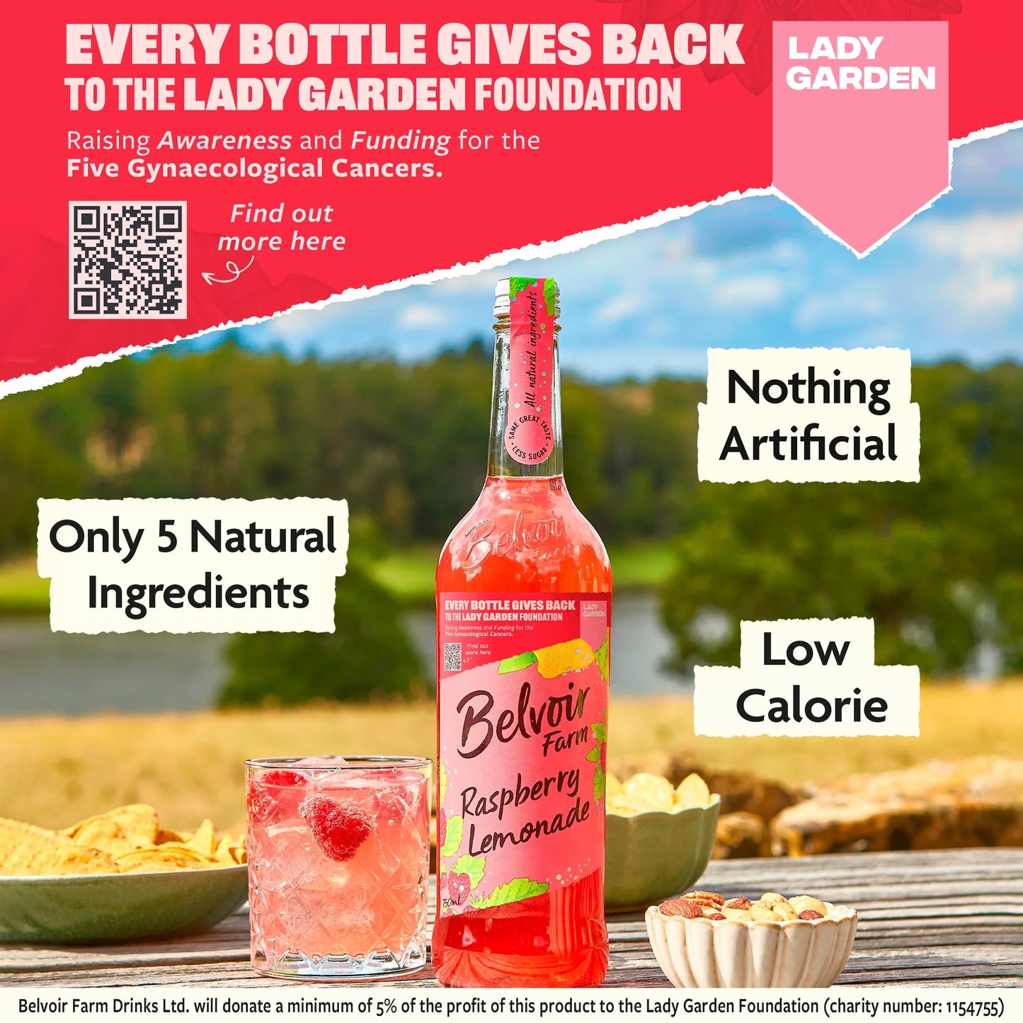 Raspberry Lemonade 75cl (l by BELVOIR