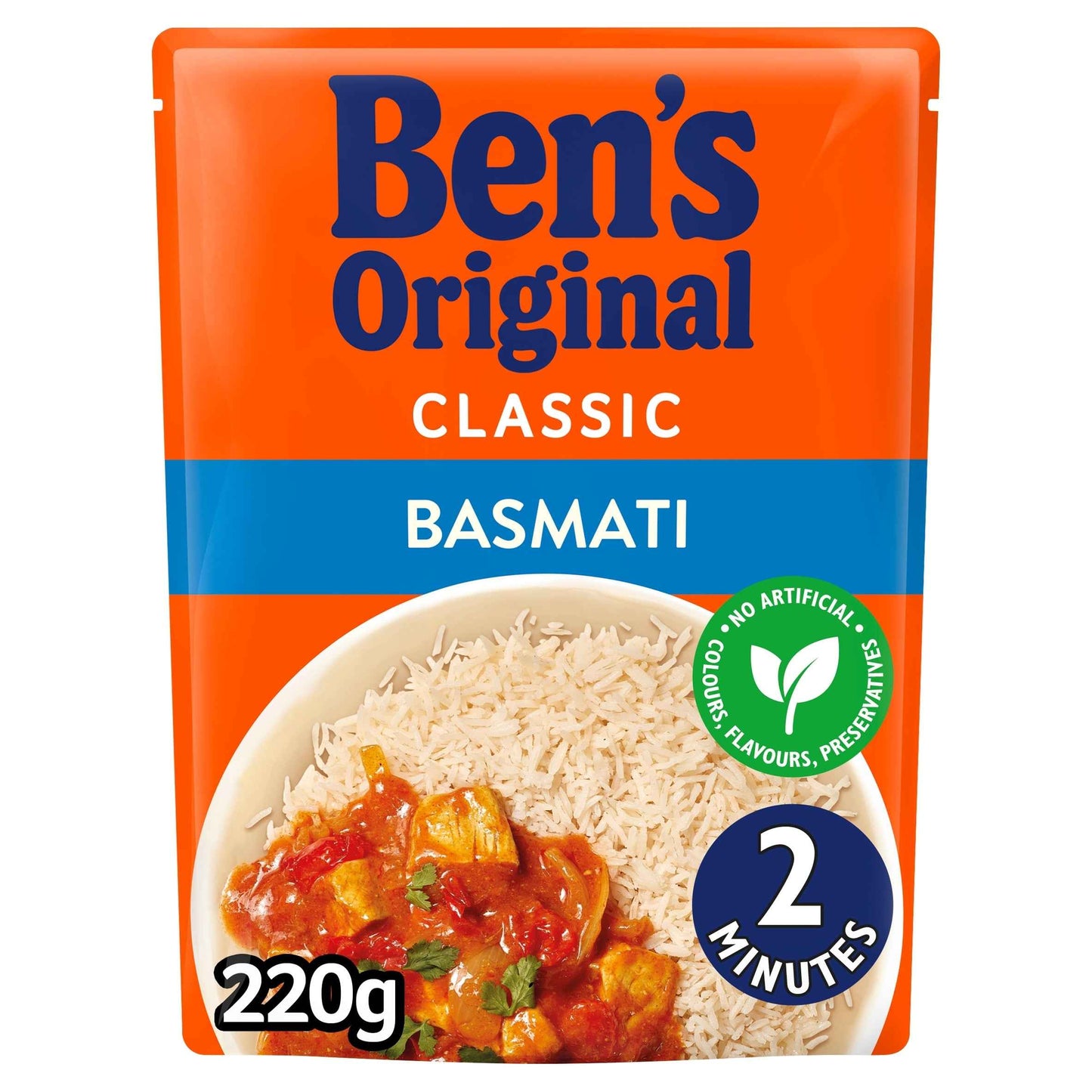 Basmati Microwave Rice 220g by Ben's Original