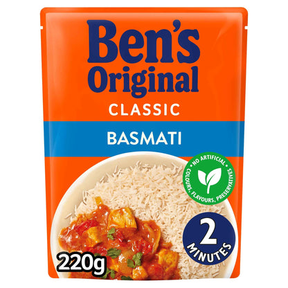 Basmati Microwave Rice 220g by Ben's Original