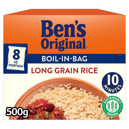 Boil In Bag Long Grain Rice 8 X 62.5g by Ben's Original