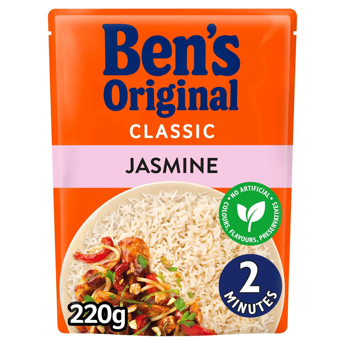 Jasmine Microwave Rice 220g by Ben's Original