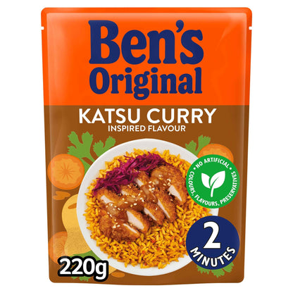 Katsu Curry Microwave Rice 220g by Ben's Original