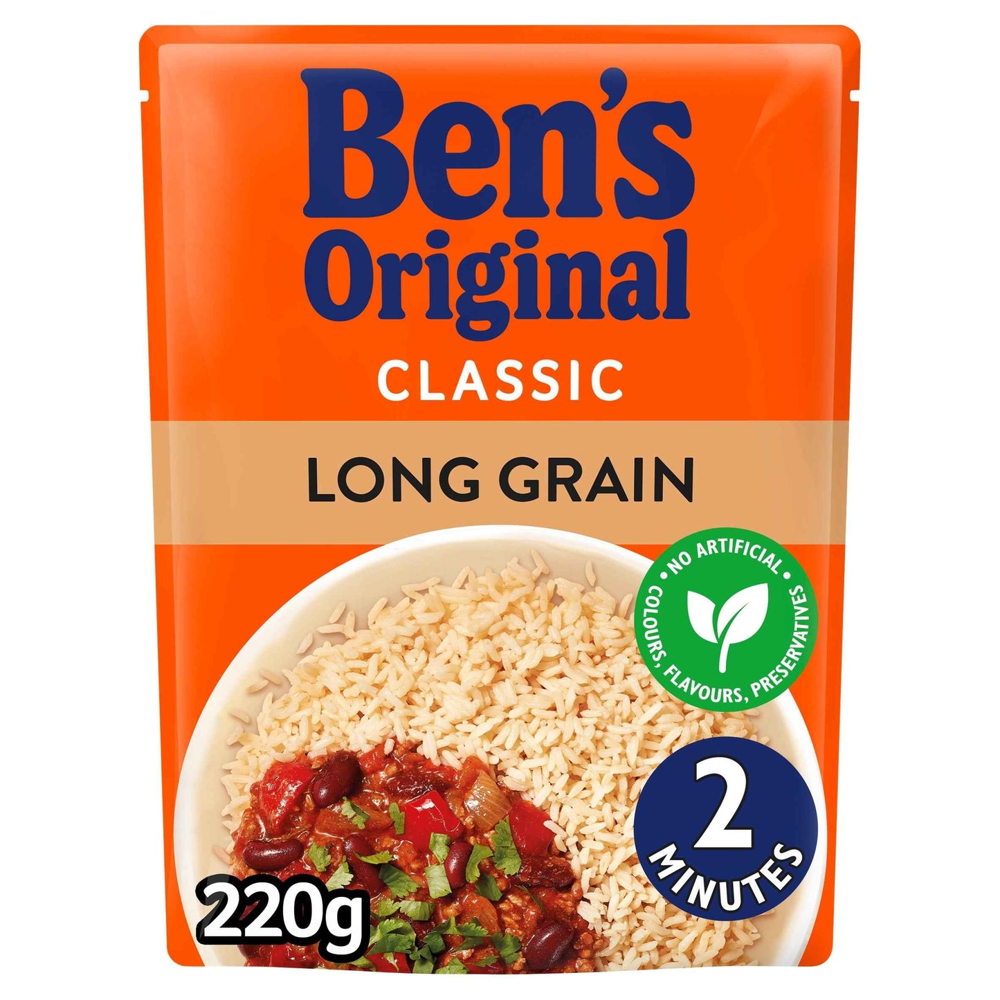 Long Grain Microwave Rice 220g by Ben's Original