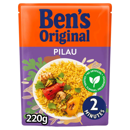 Pilau Microwave Rice 220g by Ben's Original
