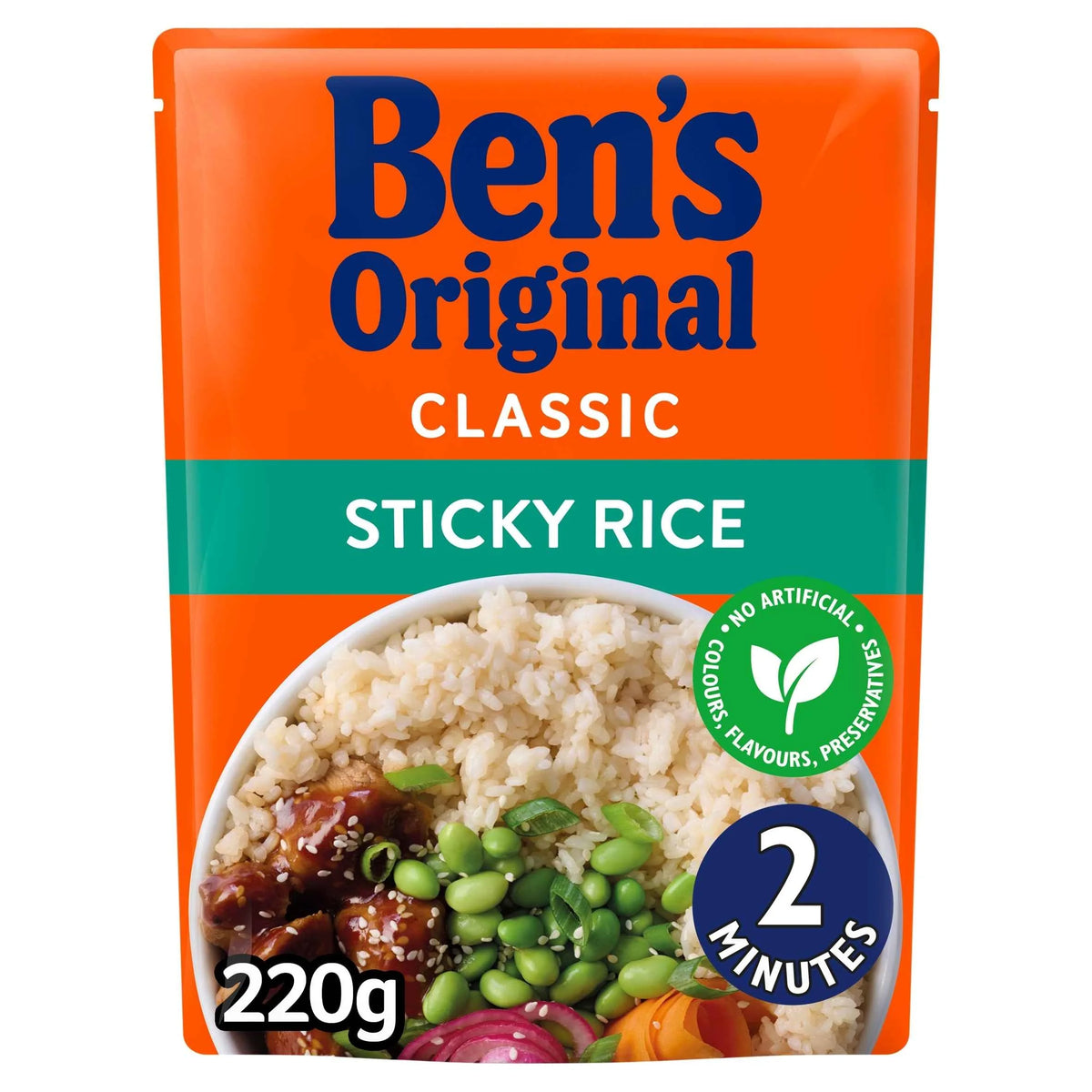 Bens Original Sticky Rice Microwave Rice 220g by Ben's Original