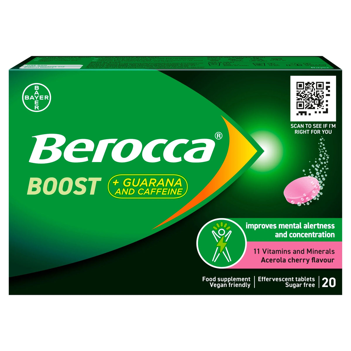 Boost Acerola Cherry Effervescent by BEROCCA