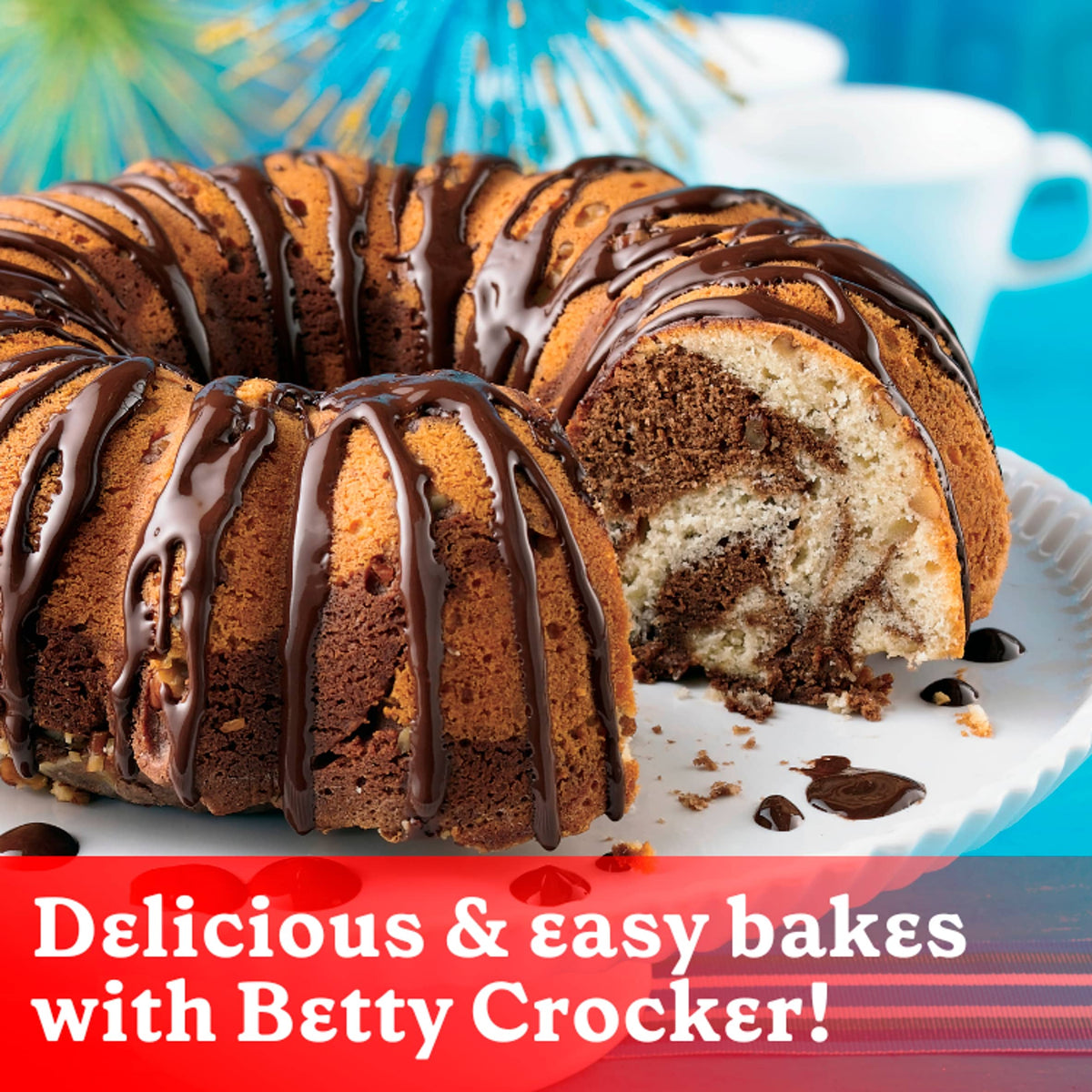 Chocolate Swirl Cake Mix 425g by Betty Crocker