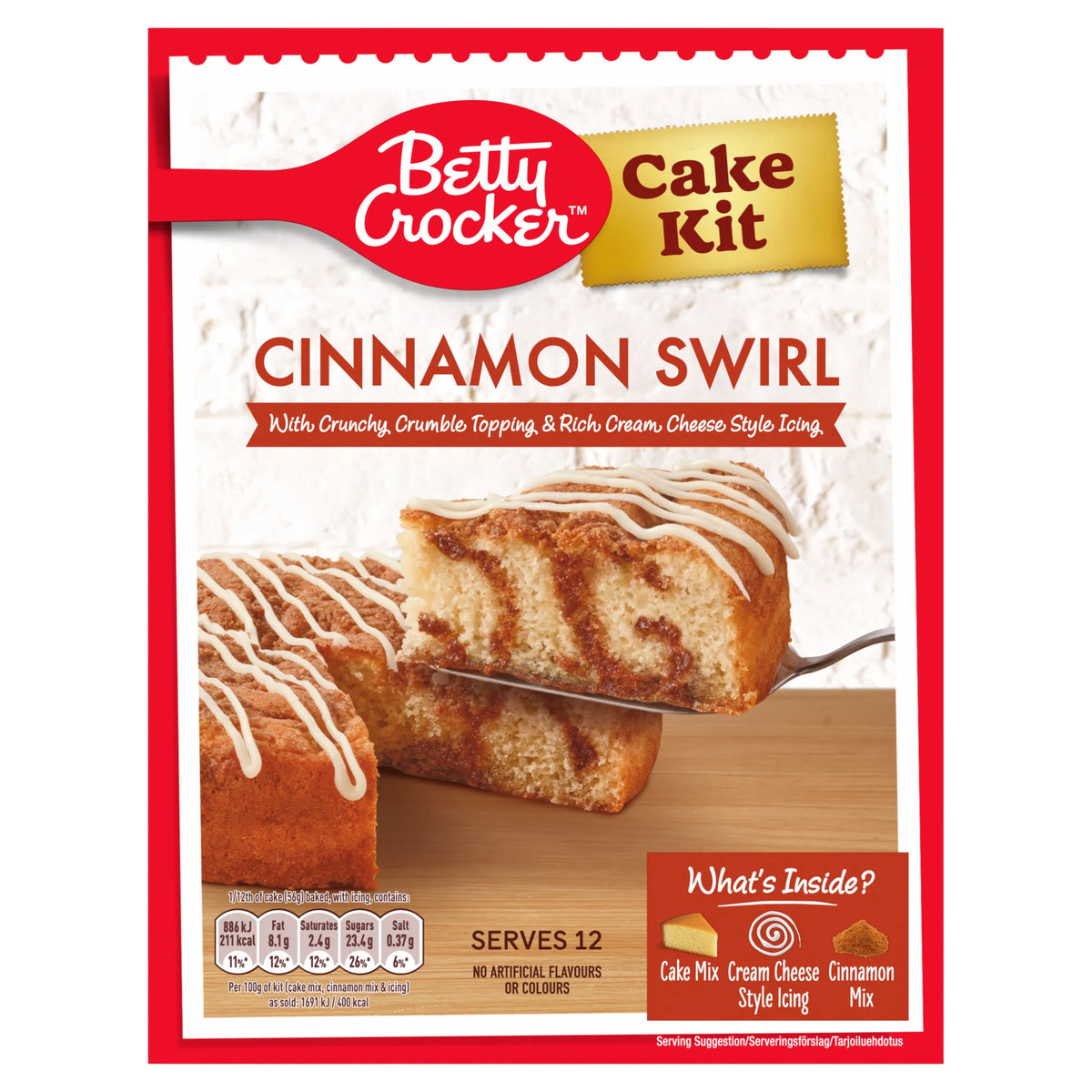 Cinnamon Swirl Cake Kit 465g by Betty Crocker at The British Vault