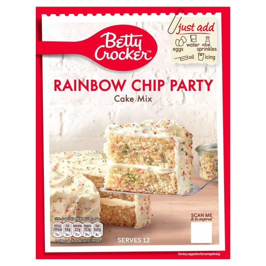 Rainbow Chip Party Cake Mix 425g by Betty Crocker