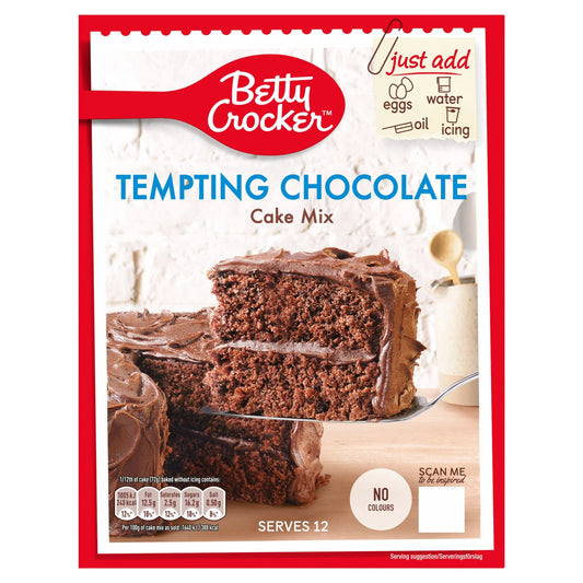 Tempting Chocolate Cake Mix 425g by Betty Crocker