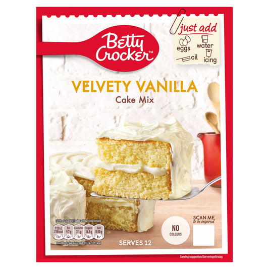 Velvety Vanilla Cake Mix 425g by Betty Crocker