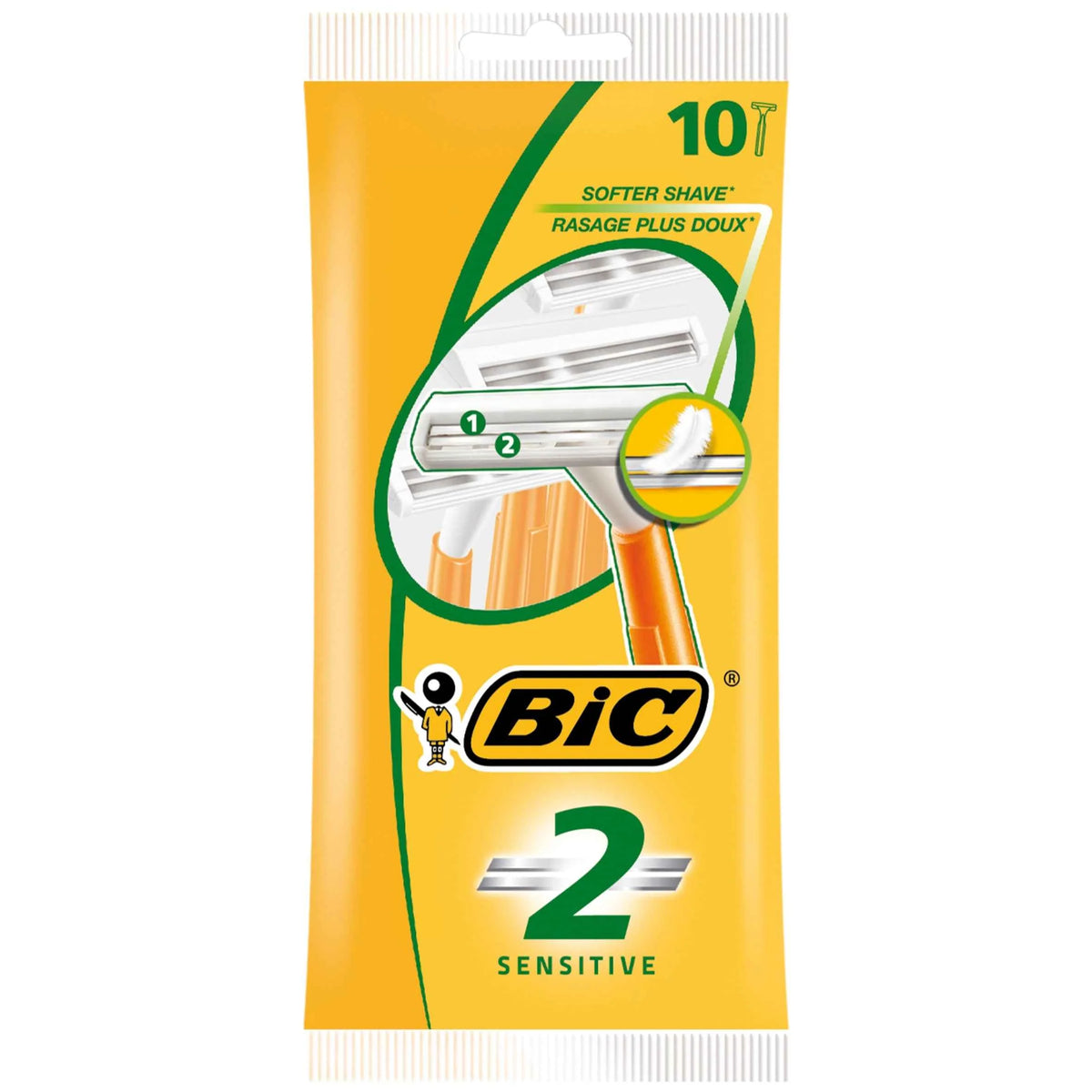 2 Sensitive Mens Razor 10 Pack by BiC