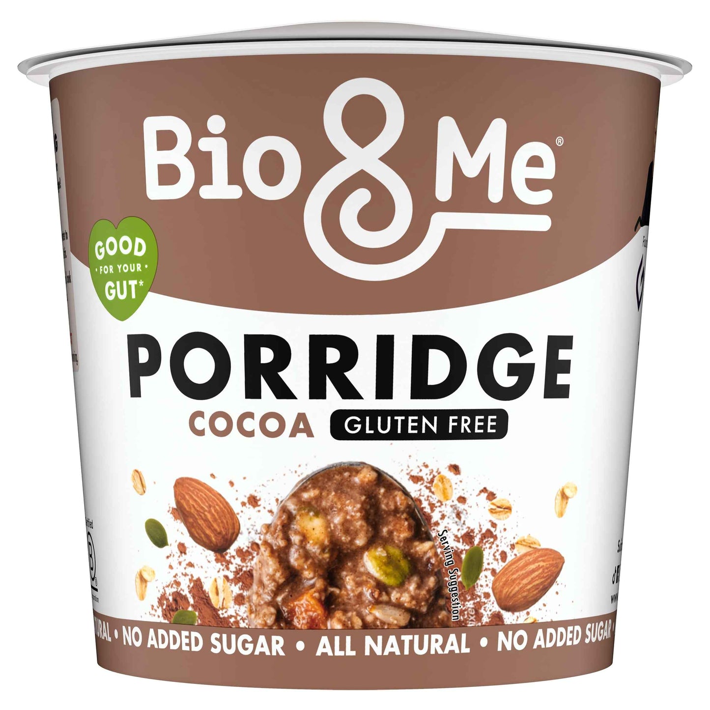 Cocoa Gluten Free Porridge Pot 58g by Bio&Me