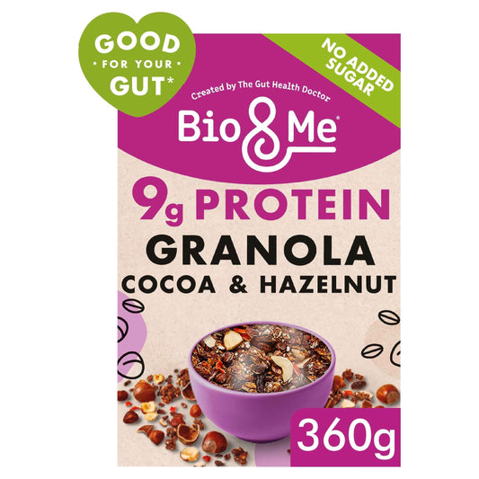 Cocoa & Hazelnut Protein Granola 360g by Bio&Me