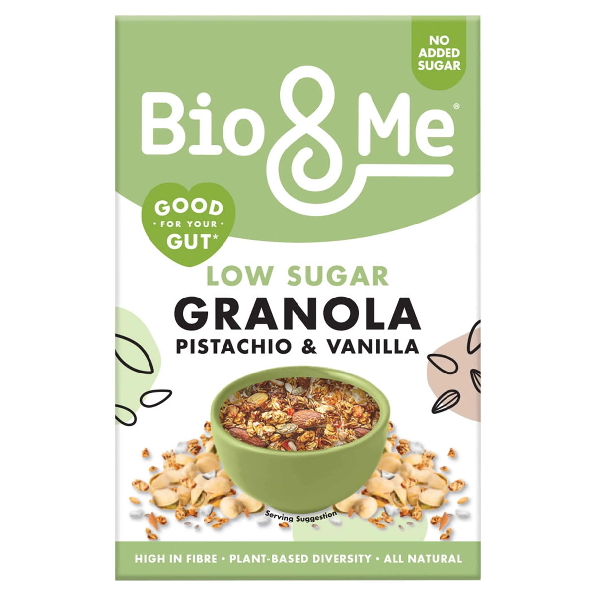 Pistachio & Vanilla Low Sugar Granola by Bio&Me