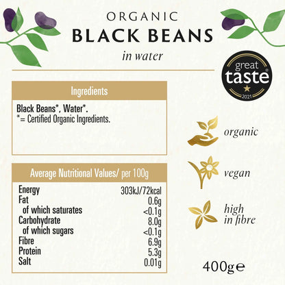 Organic Black Beans 400g by BIONA