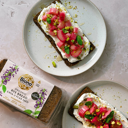 Organic Rye Bread Chia & Flax 500g by BIONA at The British Vault
