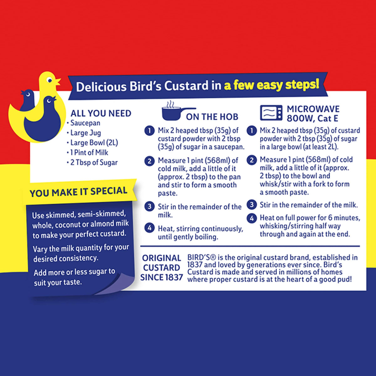Bird's Original Custard Powder 350g by BIRDS