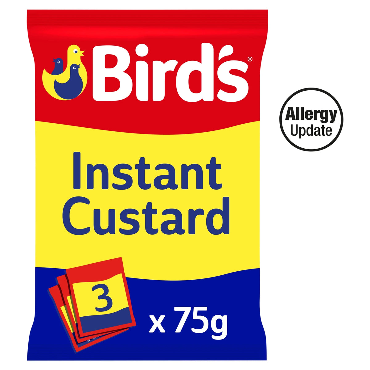 Instant Custard Original 3x75g 225g by BIRDS