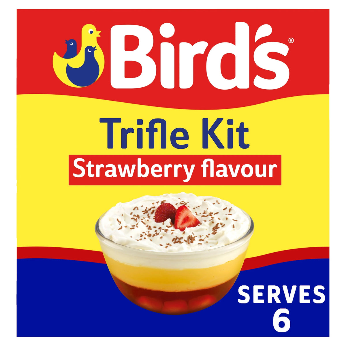 Trifle Strawberry Serve 4-6 141g by BIRDS