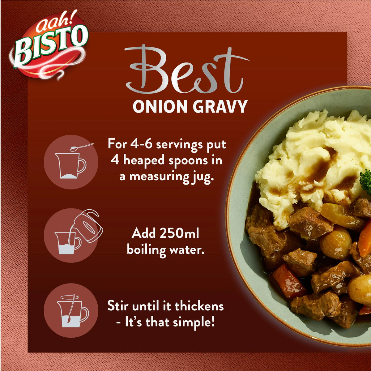 Best Onion Gravy 250g by BISTO at The British Vault