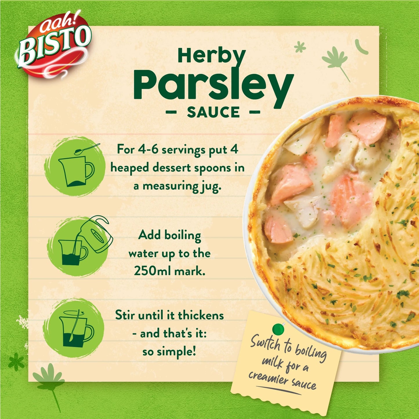 Herby Parsley Sauce Mix 170g by BISTO