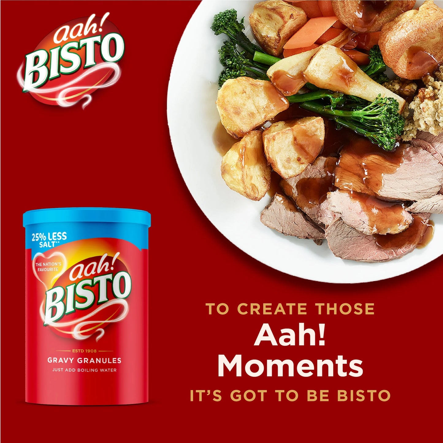Reduced Salt Gravy Granules 190g by BISTO