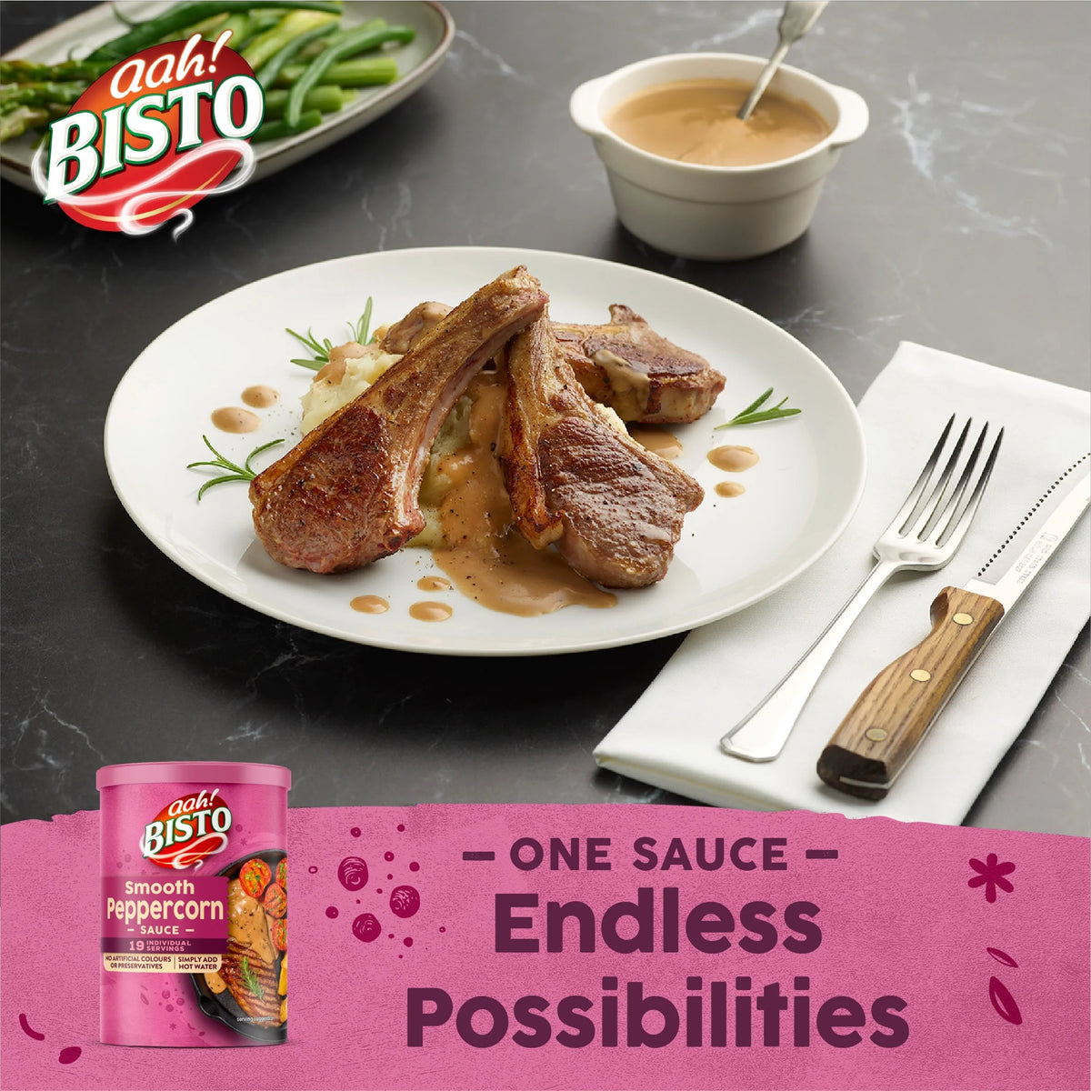 Smooth Peppercorn Sauce Mix 170g by BISTO