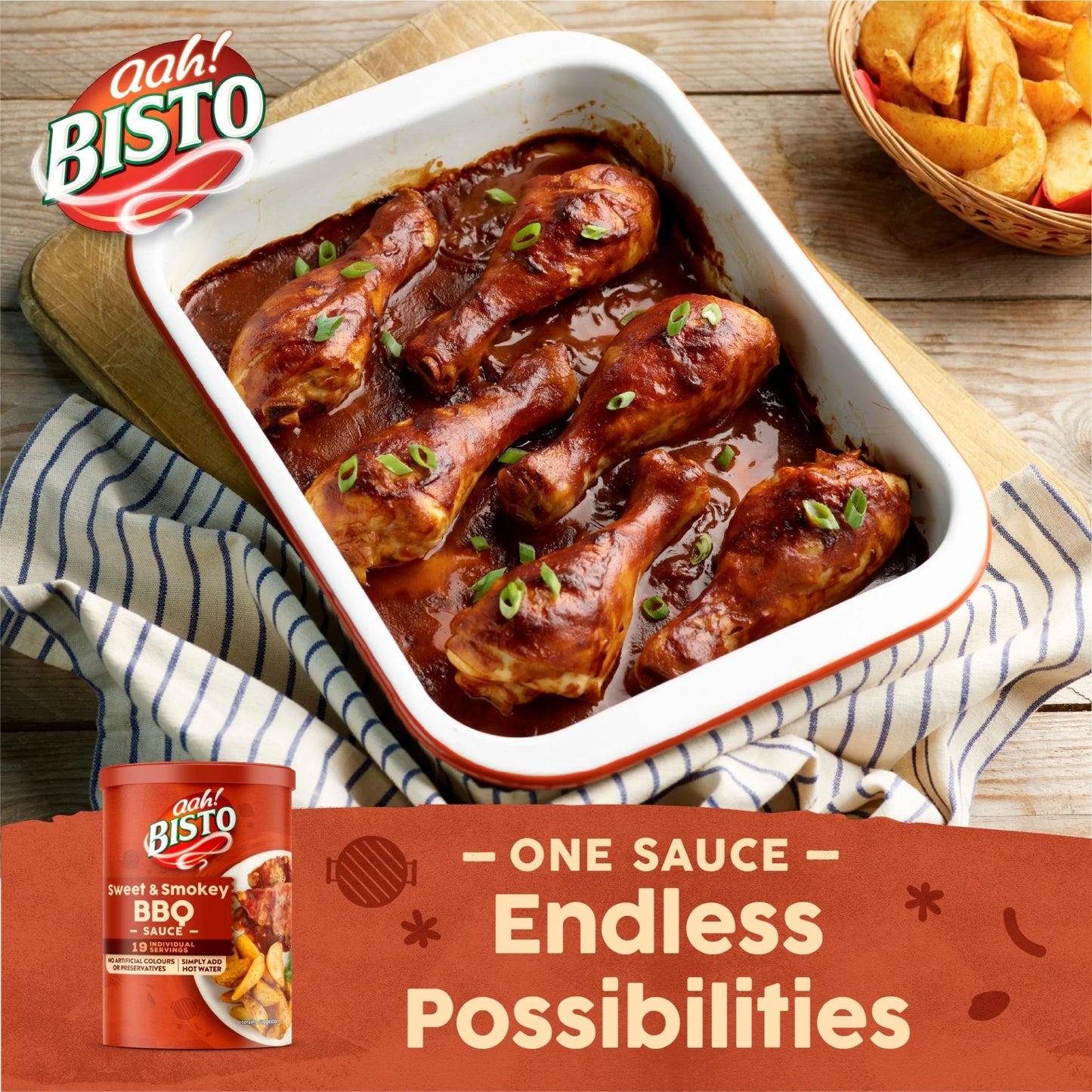 Sweet & Smoky Bbq Sauce Mix 170g by BISTO