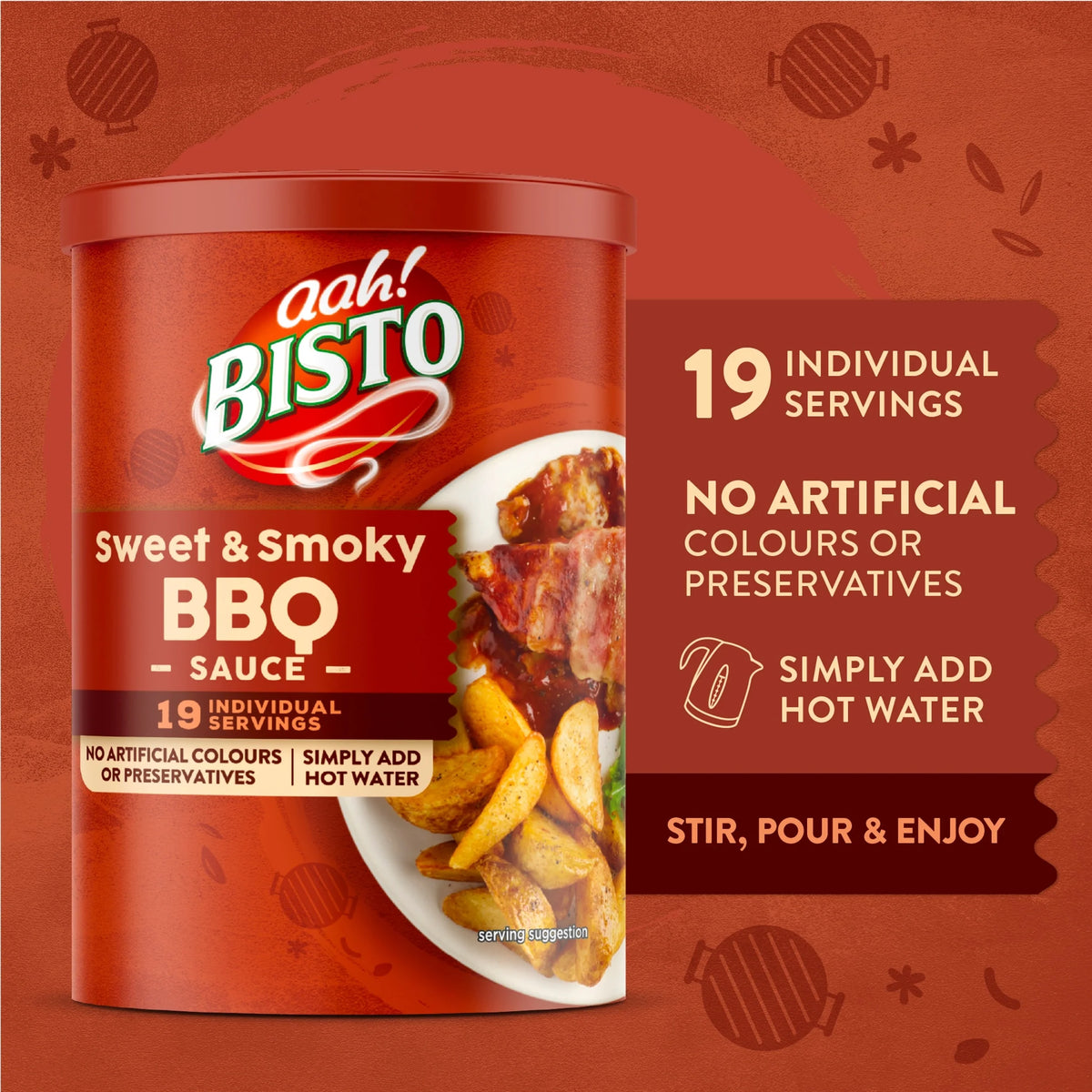 Sweet & Smoky Bbq Sauce Mix 170g by BISTO