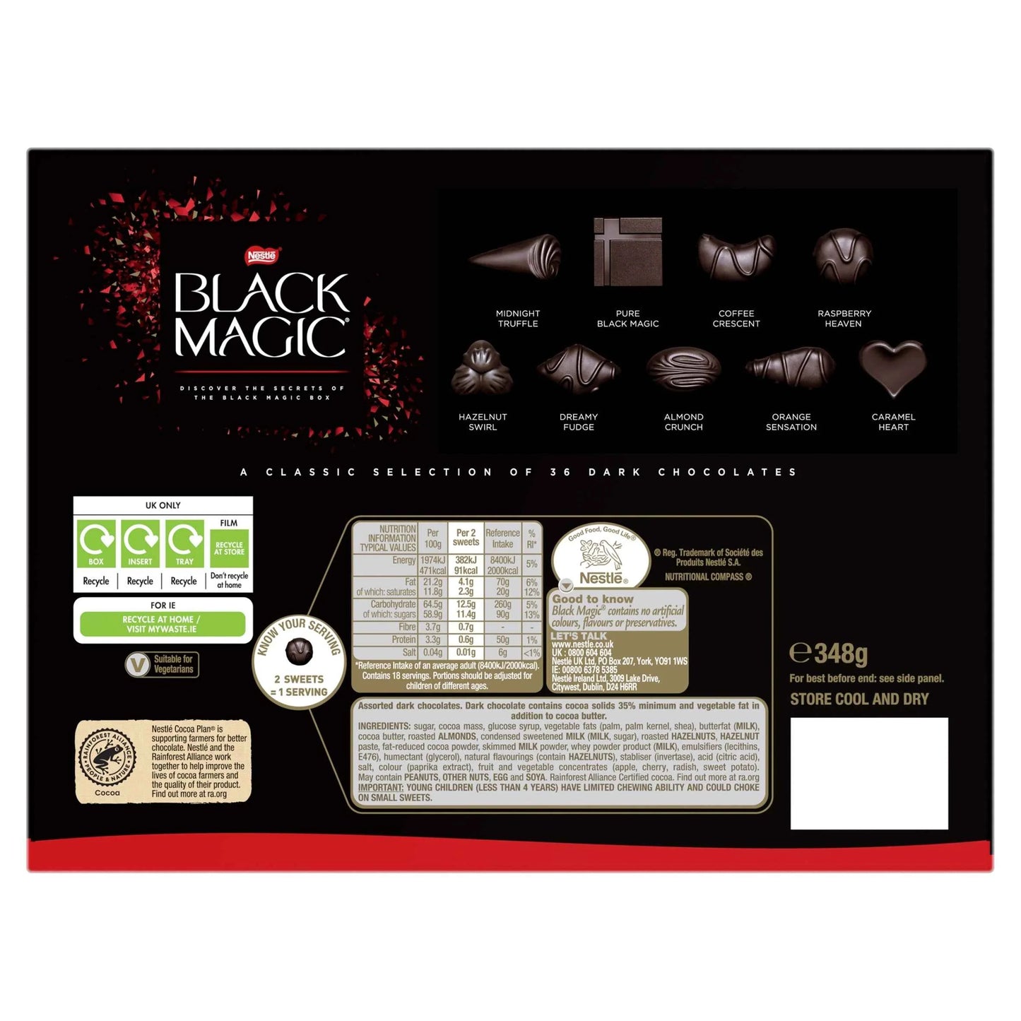Dark Chocolate Box 348g by BLACK MAGIC