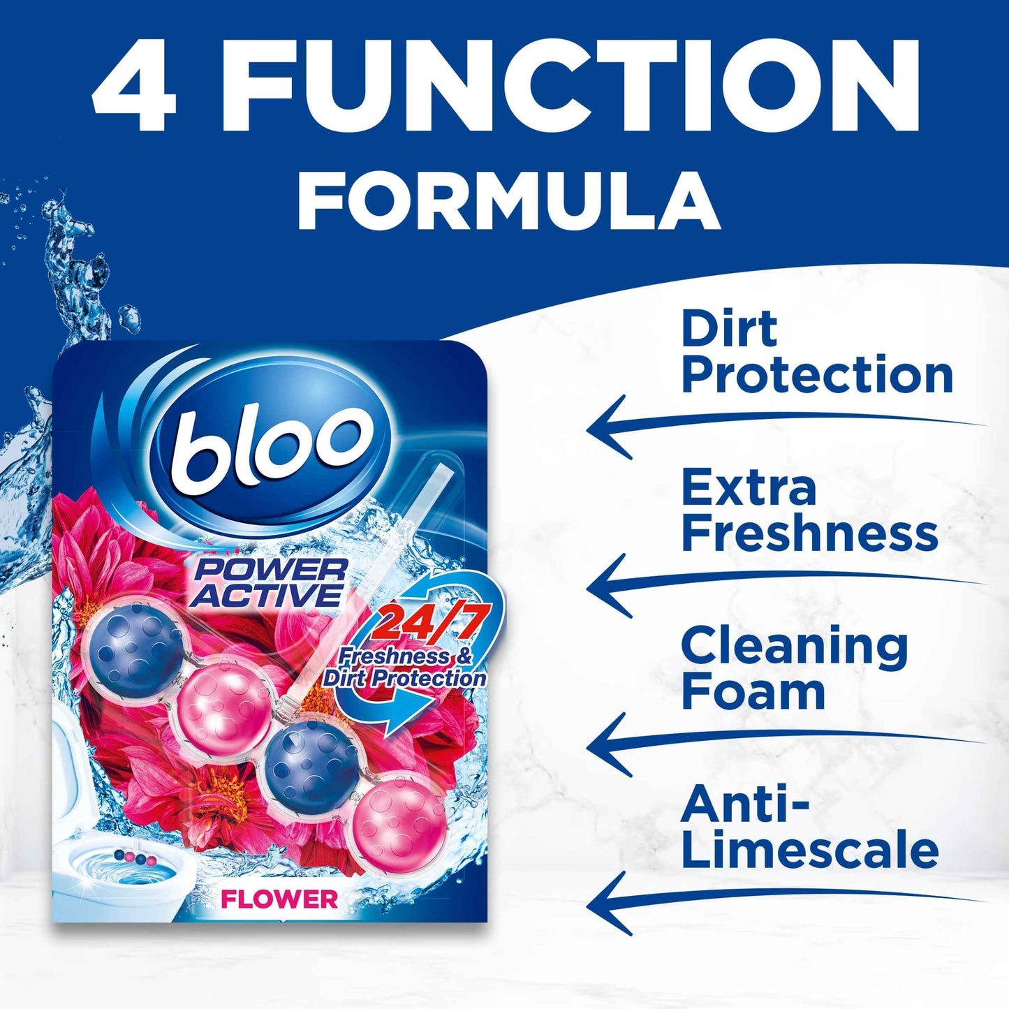Power Active Flower Rim Blocks 3 X 50g by BLOO