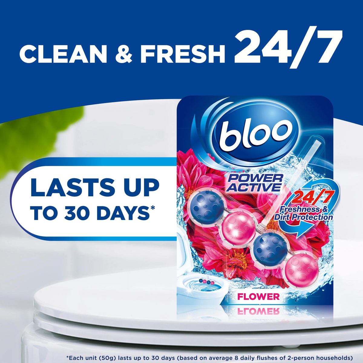Power Active Flower Rim Blocks 3 X 50g by BLOO