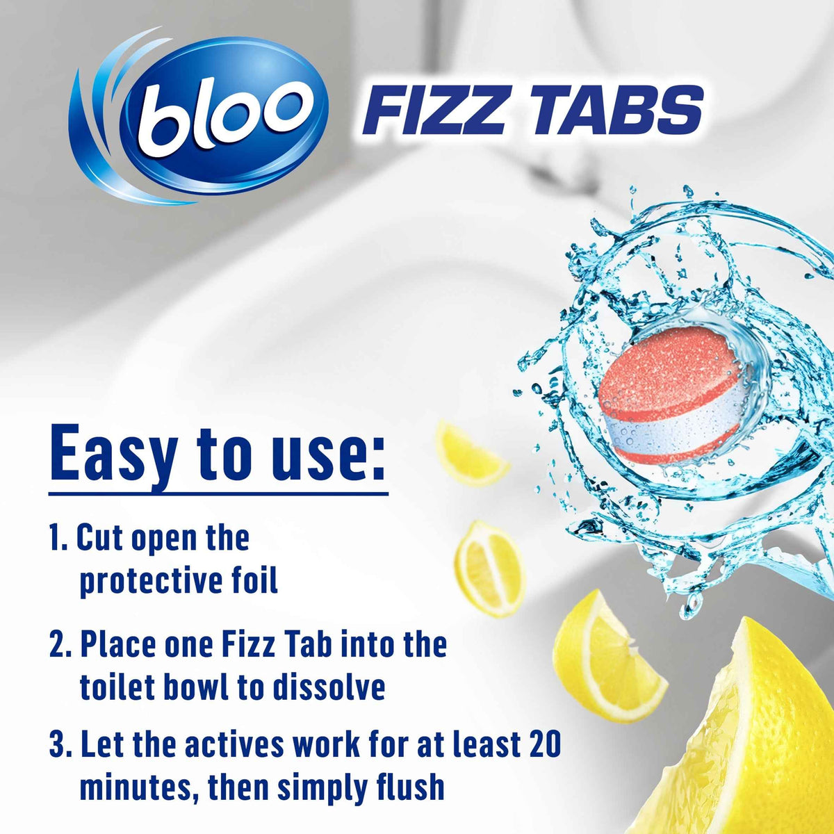 Power Fizz Tabs 3 In 1 Toilet System by BLOO
