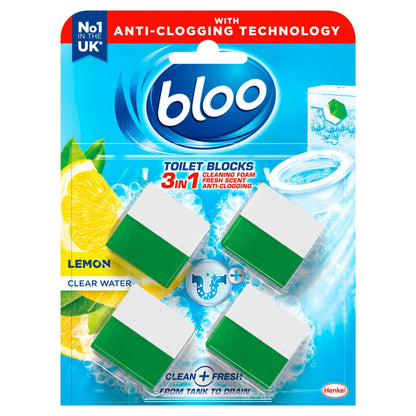 Toilet Blocks - Lemon 4 X 50g (200g) by BLOO