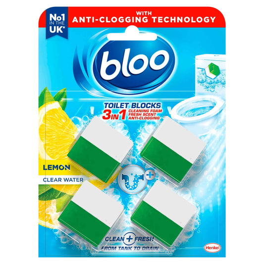 Toilet Blocks - Lemon 4 X 50g (200g) by BLOO