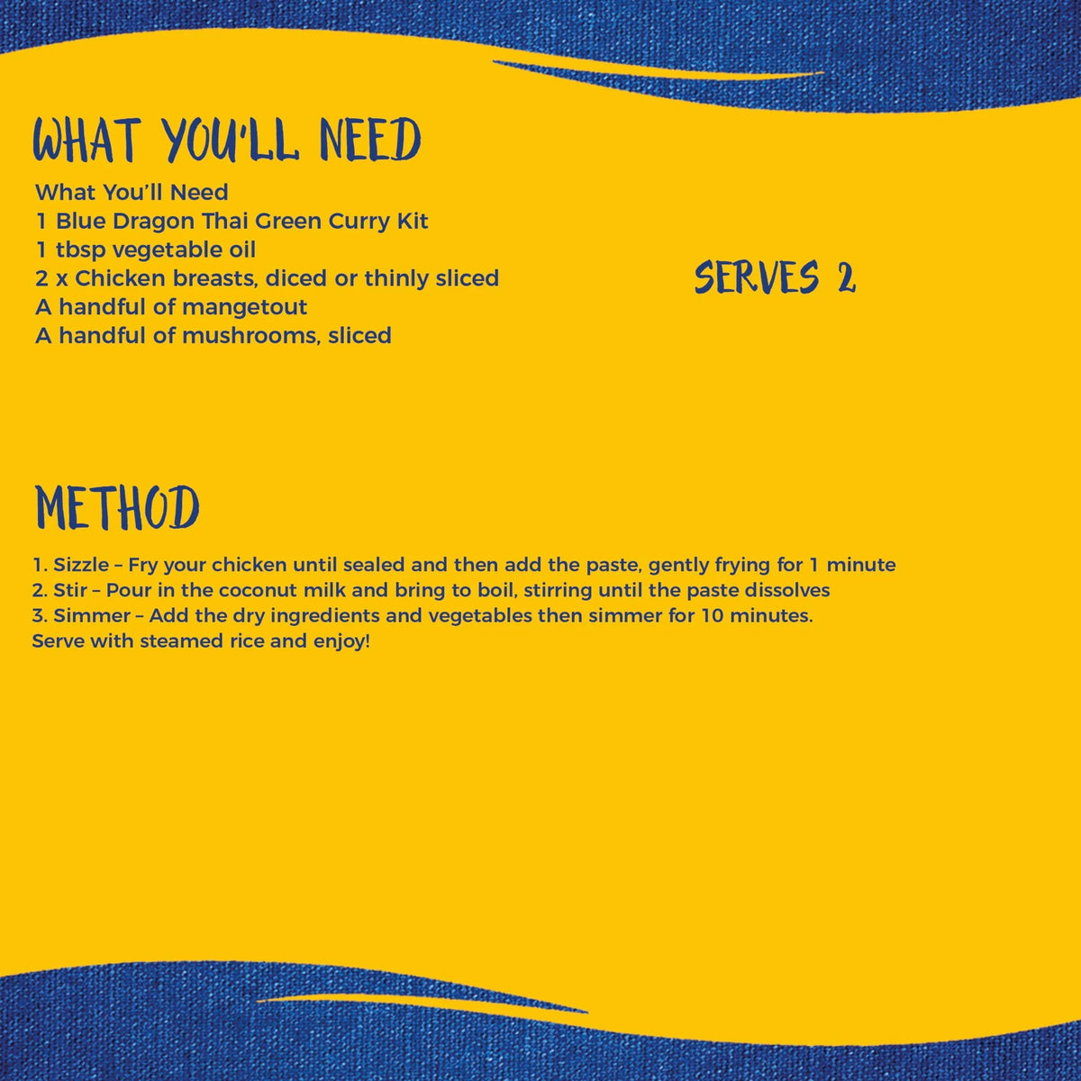 3 Step Thai Green Curry 253g by BLUE DRAGON