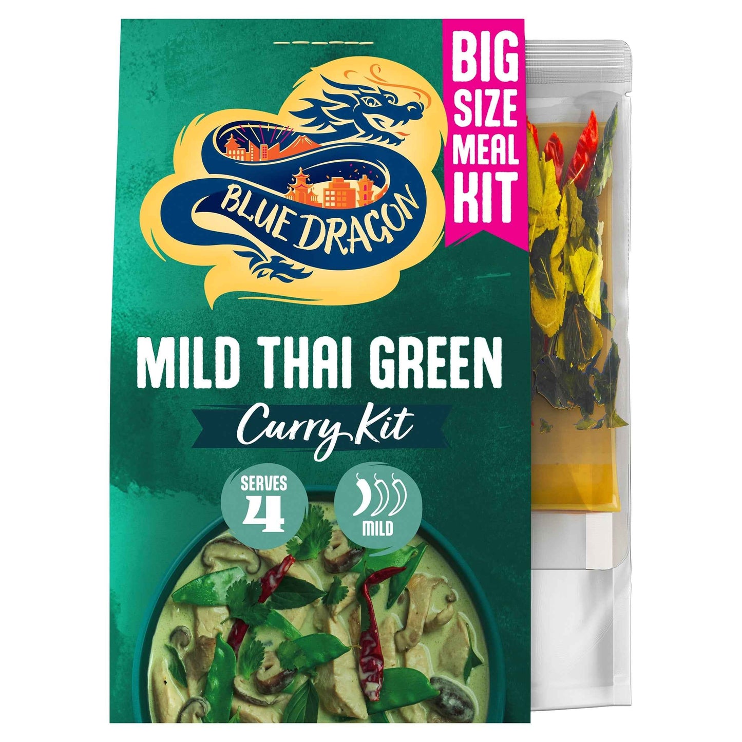 Mild Thai Green Curry Large Meal by BLUE DRAGON