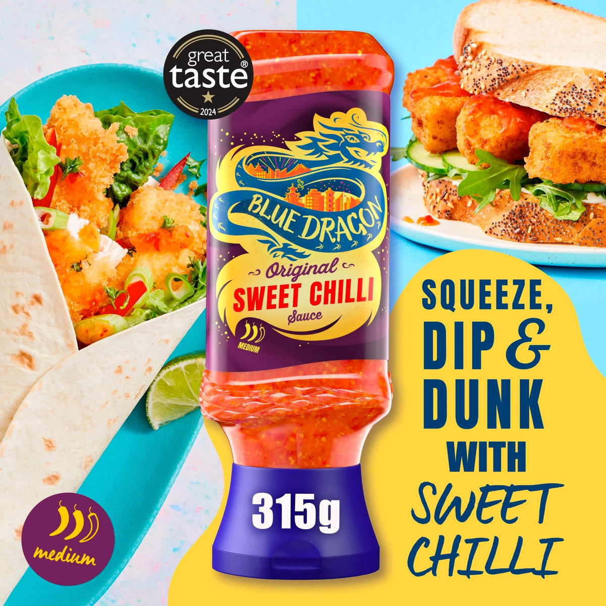 Original Thai Sweet Chilli Dipping Sauce 315g by BLUE DRAGON