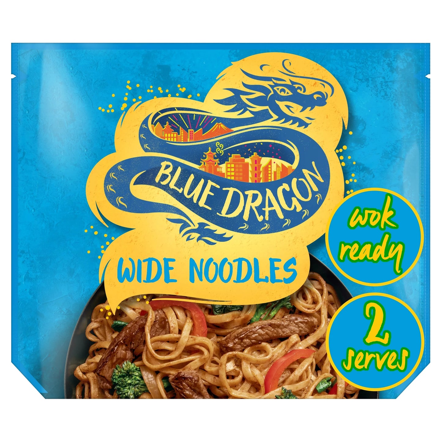 Wok Ready Wide Noodles 300g by BLUE DRAGON