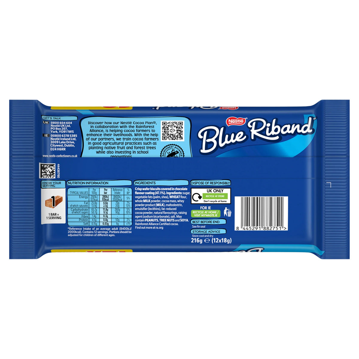 Chocolate Wafer Biscuits by BLUE RIBAND at The British Vault