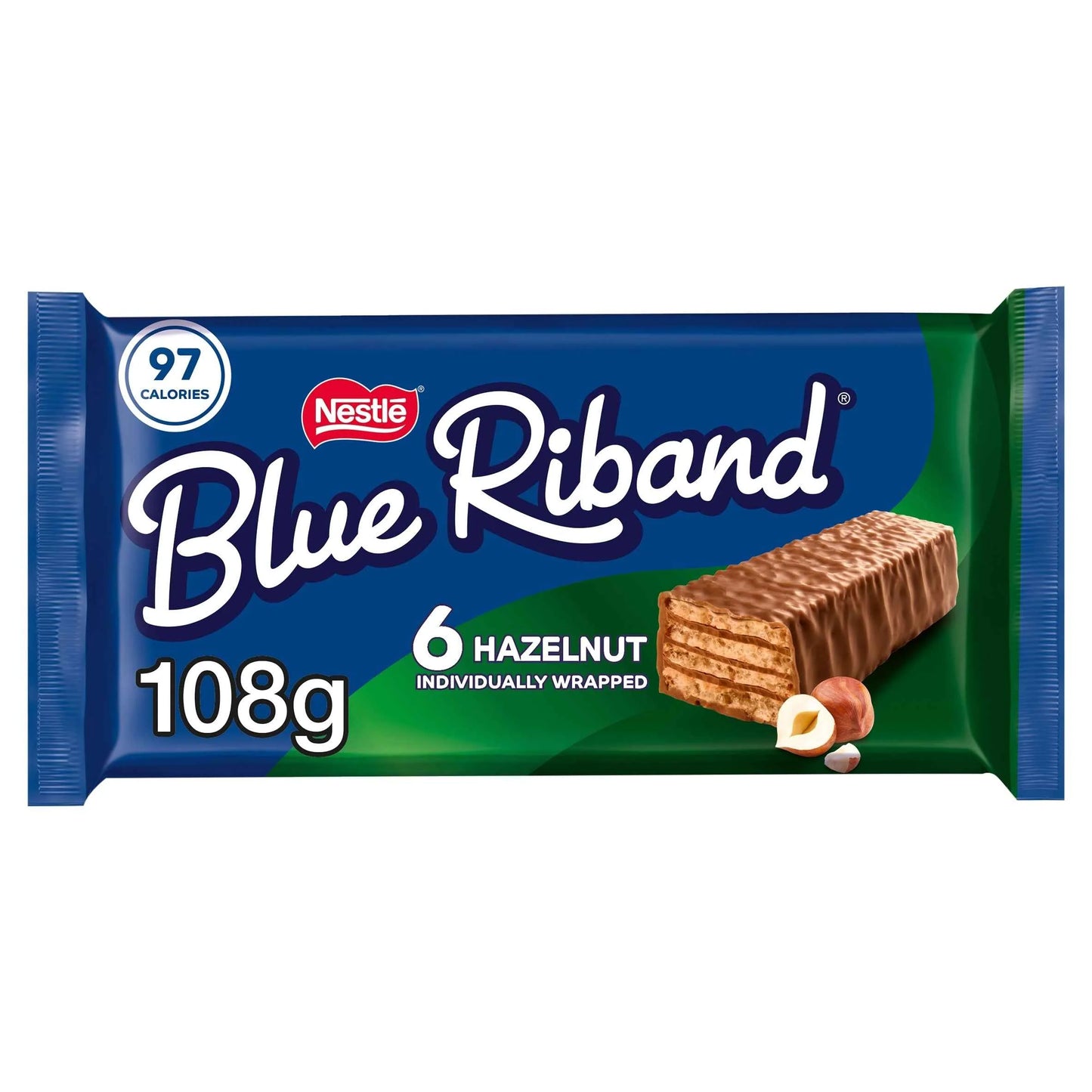 Hazelnut Wafer Biscuit Bar 6 Pack by BLUE RIBAND