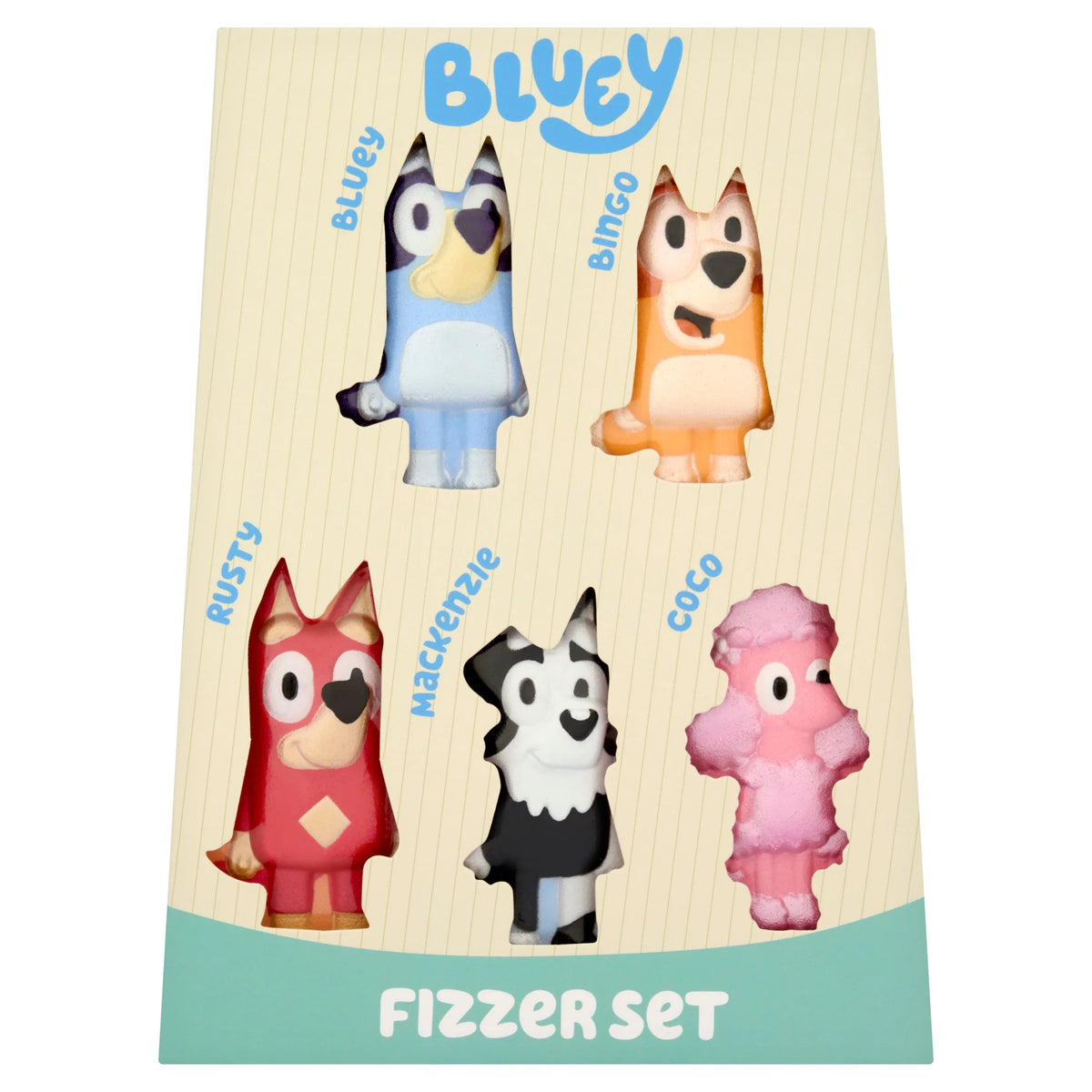 5 Bath Fizzer Set 250g by BLUEY at The British Vault