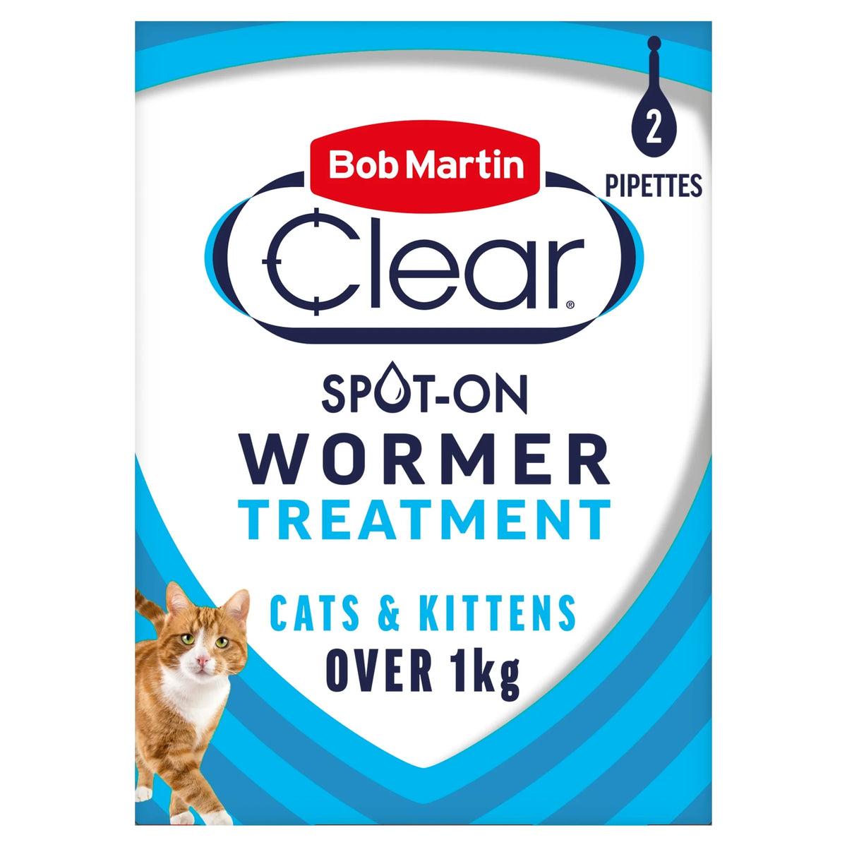 Spot On Cat Dewormer 2 Tubes by BOB MARTIN