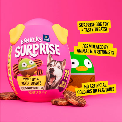 Dog Treats Bbq Patties & Toys Chicken by Bonkers