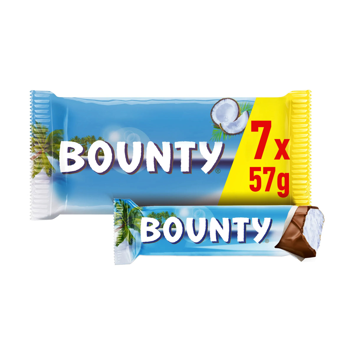 Milk Chocolate 7 X 2 X 28.5g by BOUNTY at The British Vault